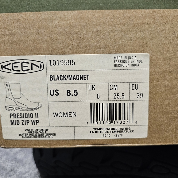 Keen Women's Presidio II Mid Zip Waterproof Boots Size 8.5 NIB - Picture 7 of 7